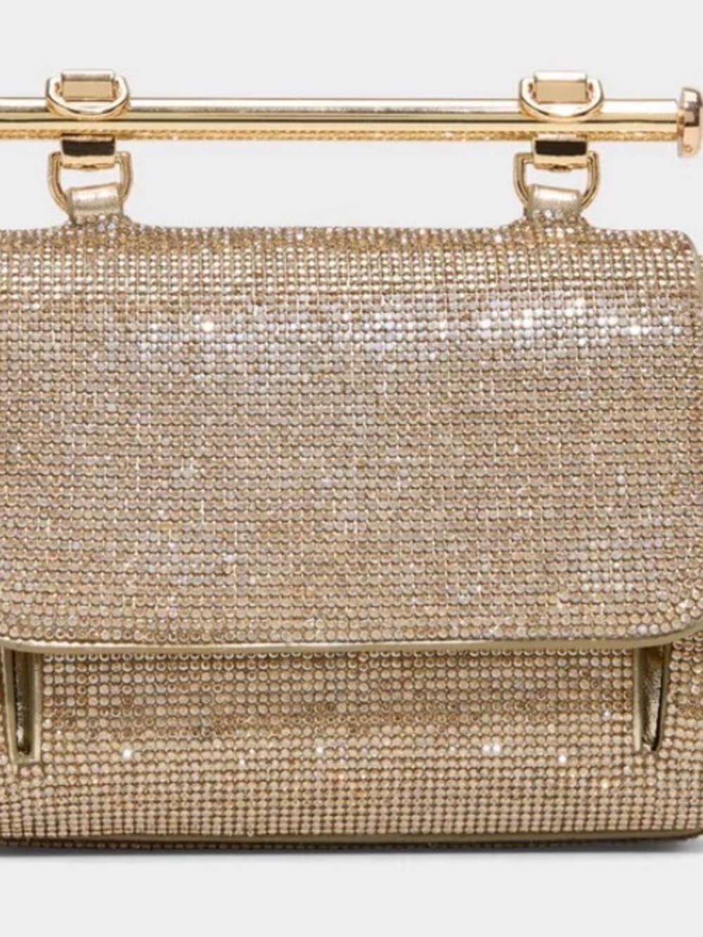 Aldo Gold Crystal Mini Crossbody